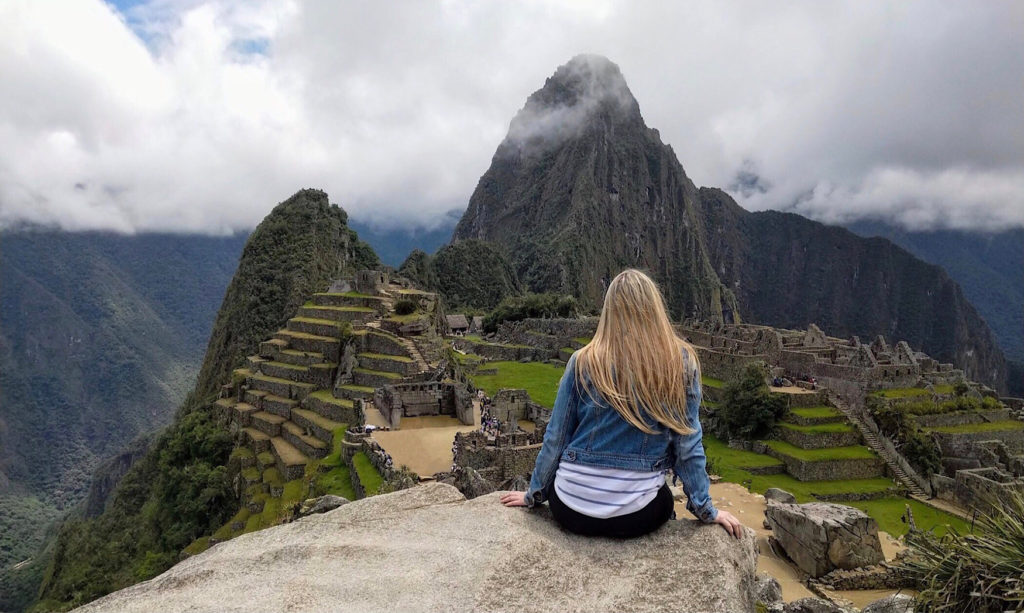 visiting Machu Picchu