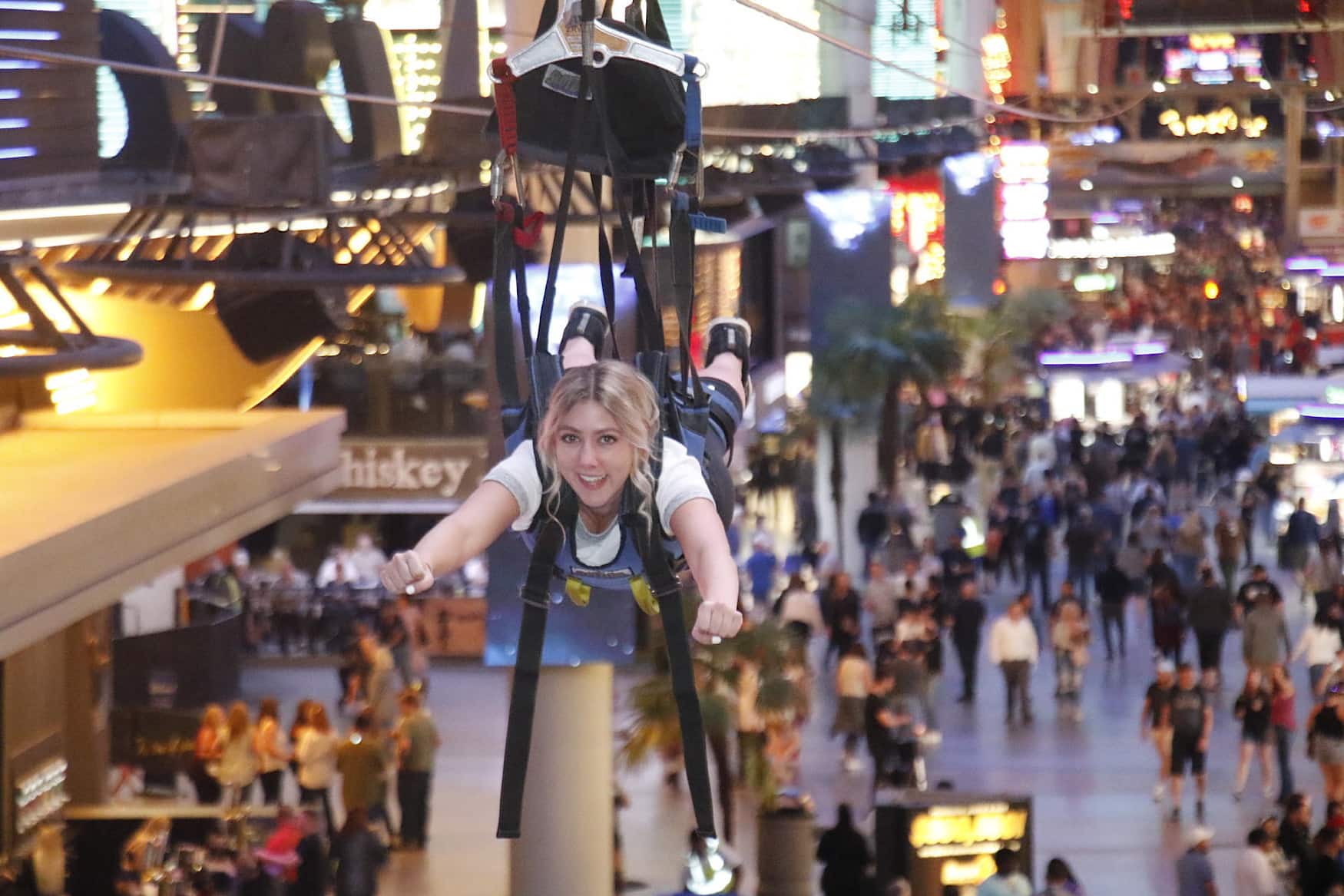 Fremont street zipline